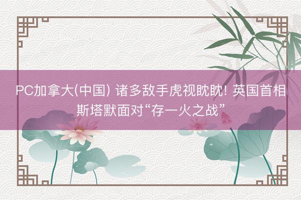 PC加拿大(中国) 诸多敌手虎视眈眈! 英国首相斯塔默面对“存一火之战”