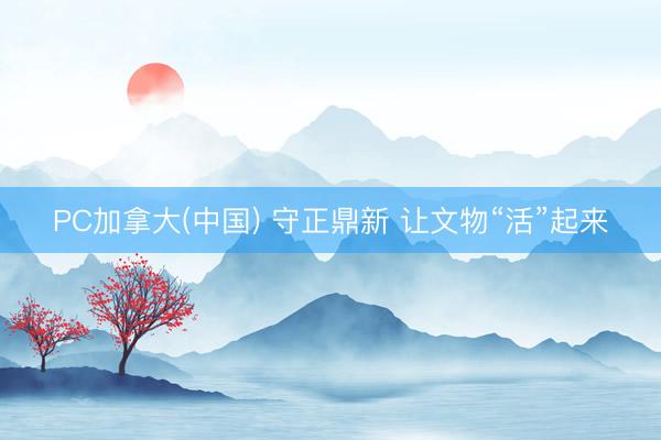 PC加拿大(中国) 守正鼎新 让文物“活”起来