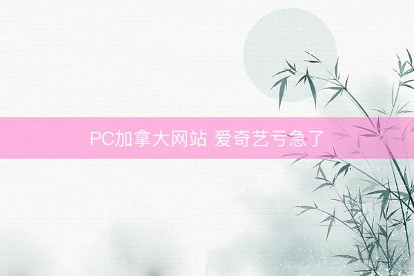 PC加拿大网站 爱奇艺亏急了
