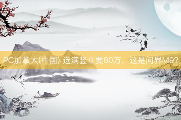 PC加拿大(中国) 选满竖立要80万，这是问界M9？