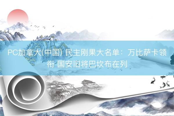 PC加拿大(中国) 民主刚果大名单:万比萨卡领衔 国安旧将巴坎布在列