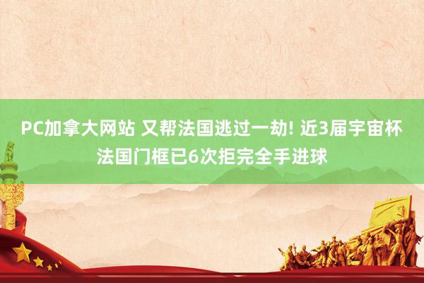 PC加拿大网站 又帮法国逃过一劫! 近3届宇宙杯法国门框已6次拒完全手进球